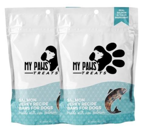 Salmon Jerky Recipe Bars for Dogs - Pack of Two