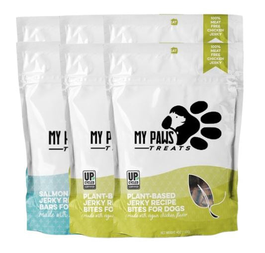 Salmon and Plant-Based Jerky Bundle - Pack of Six