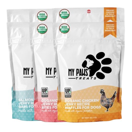 Organic Chicken, Turkey, and Salmon Jerky Bundle - Pack of Six