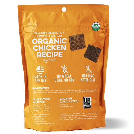 Organic Chicken Jerky Recipe Waffles - Pack of Four