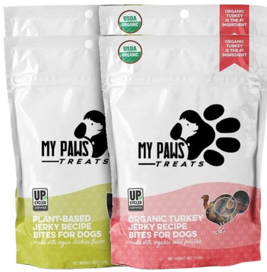 Organic Turkey and Plant-Based Jerky Bundle - Pack of Four