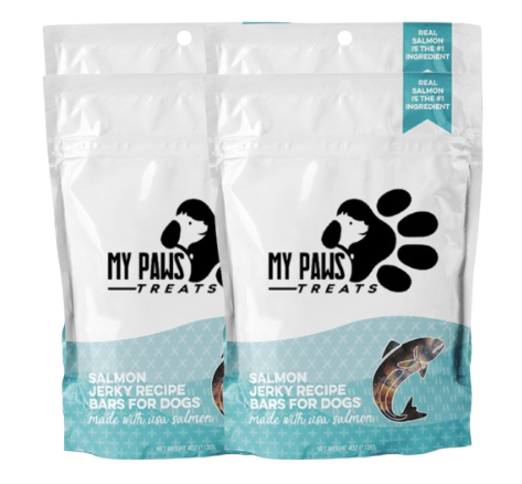Salmon Jerky Recipe Bars for Dogs - Pack of Four